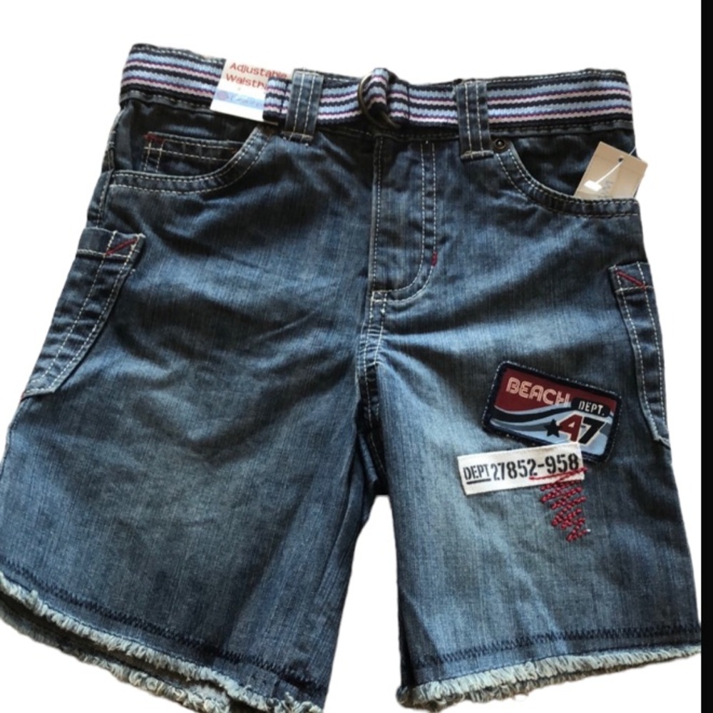 Size 2 boys Jean shorts NWT Wonder Kids summer beach theme